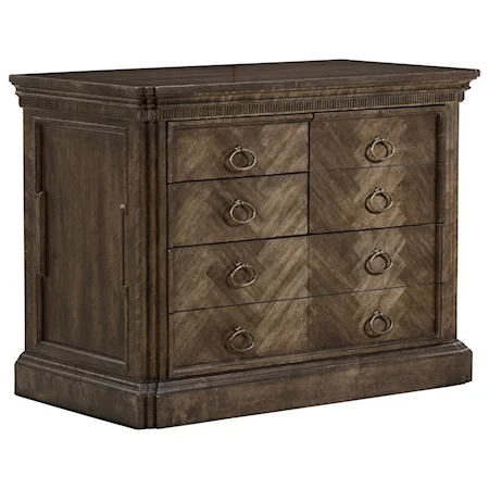 Saratoga Combo File Cabinet with Drop-Front Drawer